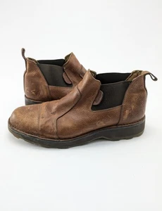 Mens Dr. "DOC" Martens Brown Leather Chelsea Lite Pull On Boots 2B87 Size 11 - Picture 1 of 7