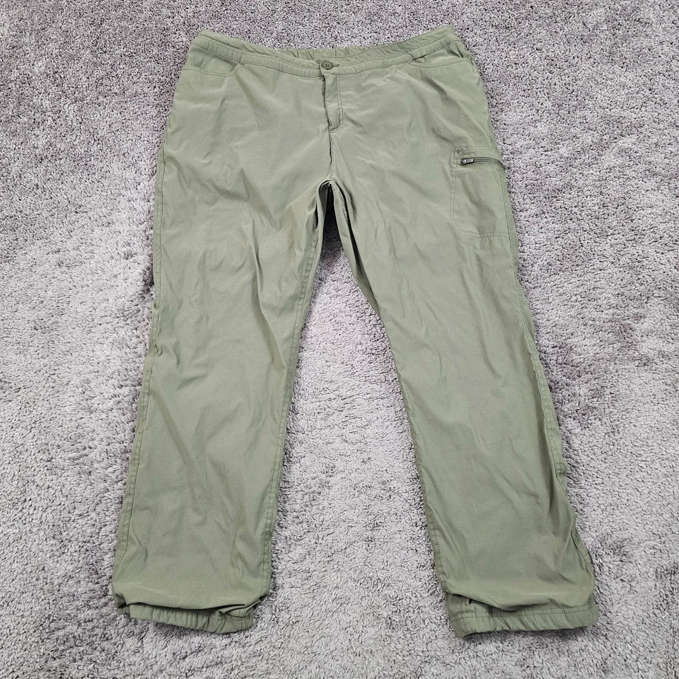Pantalones Eddie Bauer Mujer XXL Verde Forrados de Vellón Exterior Senderismo Elastizados 39x30 Foto 1 de 4