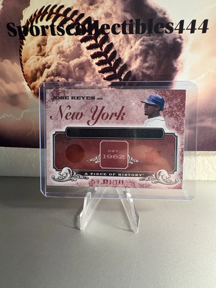 Jose Reyes 2008 Upper Deck Pieces of History Franquicia 21/149 New York Mets Foto 1 de 1