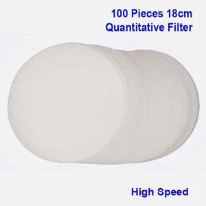 100 Pcs 18cm Fast Speed Quantitative Filter Paper Filtration Laboratory Supply - Picture 1 of 1