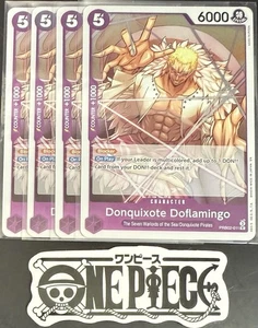 4 x One Piece PRB02-011 R Donquixote Doflamingo - English - Foil - Playset -NM/M - Picture 1 of 1