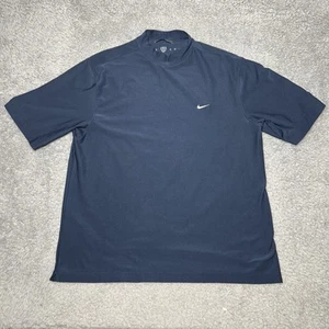 Camiseta Nike Golf Dri-Fit Cuello Tortuga Manga Corta Negra Talla Grande - Imagen 1 de 18