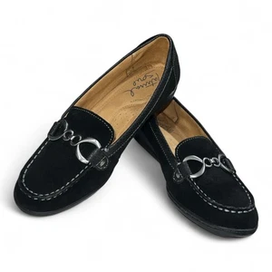 Natural Soul Damen Wakefield schwarze Wildleder Slipper Horsebit Halbschuhe 7,5M - Bild 1 von 11