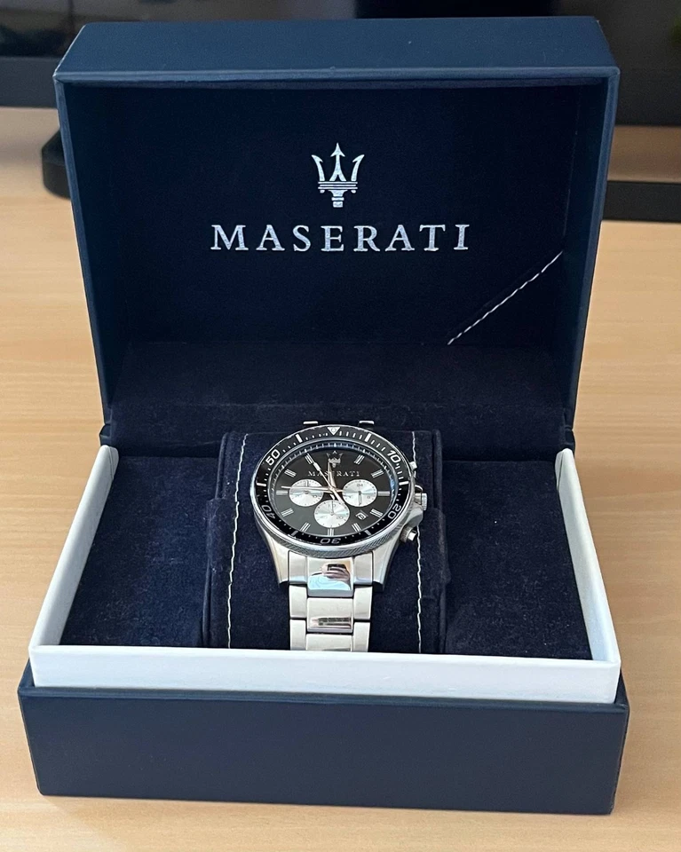 Maserati Sfida 44mm Cassa di Acciaio, Cinturino di Acciaio, Orologio da Polso... - Immagine 1 di 4