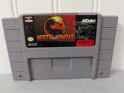 Super Nintendo Mortal Kombat SNES Cartridge Only - Image 1 of 3