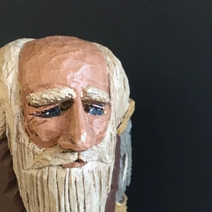 VTG Wood Carved Folk Art Square Resin Noah’s Ark Signed DJM '91 Donis Mitchell - Picture 1 of 24