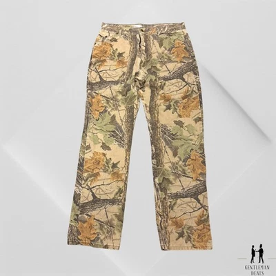 Vintage Duxbak Camo Pants Mens 35 x 34  Brown 90s USA Realtree Lined Insulated - Image 1 of 4