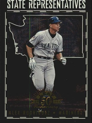 1998 Leaf State Representatives #3 Alex Rodriguez /5000 - NM-MT - Image 1 of 2