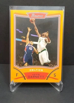 2008-09 Bowman #5 Kevin Garnett naranja #053/299 Boston Celtics  Foto 1 de 4