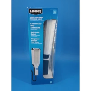 New Hart LED Plug In Trouble Light, Magnetic, Swivel Hook, In Handle AC Outlet - Picture 1 of 7