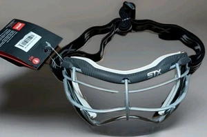 STX Focus-S Lacrosse Goggles (Black & White) - Picture 1 of 3