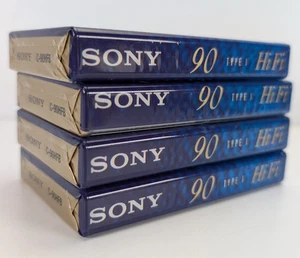 Sony C-90HFB Leerkassette Band 90min HiFi Typ 1 Normal Bias VERSIEGELT 4er Pack - Bild 1 von 6