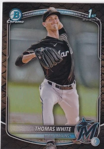 2025 Bowman - Chrome Prospects Thomas White #BCP-69 Reptilian Refractor (RC) - Picture 1 of 2