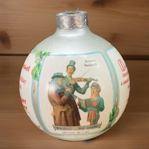 Hallmark Andenken Ornament Norman Rockwell Kunst Glas Weihnachtskugel Vintage 1992 - Bild 1 von 11