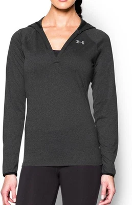 Sudadera con capucha Under Armour Tech de manga larga para mujer, carbono brezo/negro, mediana Foto 1 de 4
