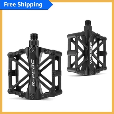 Pedales de bicicleta de plataforma duraderos 9/16 con diseño sellado para protección contra polvo y agua Foto 1 de 4
