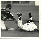 1992 Press Photo Yanks and Mets play minor league baseball at Heritage Park