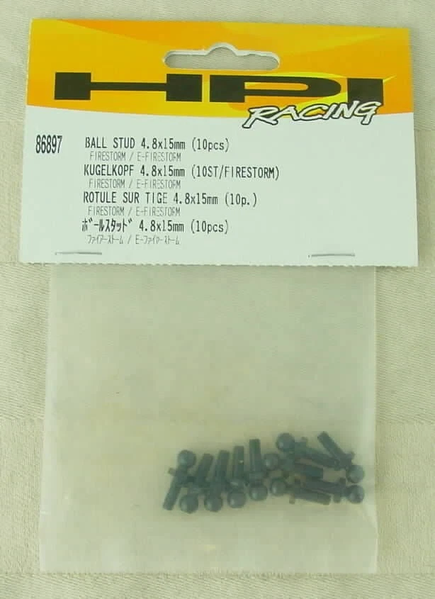 HPI Racing Firestorm/E-Firestorm Ball Stud 4.8x15mm HPI86897 - Image 1 of 1