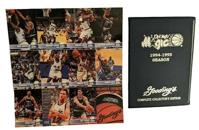Tarjetas sin cortar de Goodings Orlando Magic 1994 1995 Shaq Penny edición coleccionista Foto 1 de 4