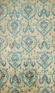 Transitional Damask Moroccan 5x8 Handmade Area Rug - Picture 1 of 12