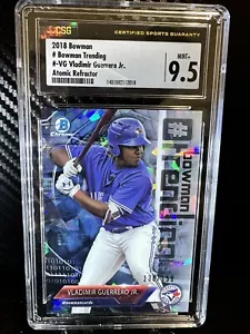 2018 Bowman Chrome Trending Vladimir Guerrero Jr. Toronto CSG 9.5 Atomic/150 - Picture 1 of 8