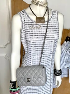 CHANEL CLASSIC MINI BAG GRAU FLAP - Bild 1 von 4