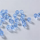 Bracelet de fabrication de bijoux en verre cristal bleu clair à faire soi-même 4 mm 100 pièces espaceur perles 