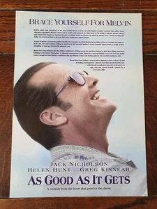 AS GOOD AS IT GETS - A4 Press Pack Folder/Information Card - VG - Picture 1 of 2