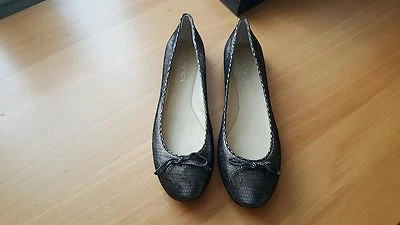 Via Spiga Nuevo en Caja $175 Laylah Ballet Estaño Estampado Zapatos Planos EE. UU. 7.5 Foto 1 de 4