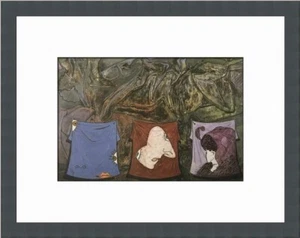 Jasper Johns Untitled III Custom Framed Print - Picture 1 of 2