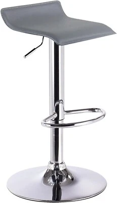1x Barhocker Barstuhl Kunstleder Design Drehstuhl Hocker Lounge 1x Grau hb11gr-1 - Bild 1 von 4