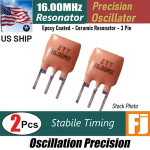 2 Stück | 16 MHz 16,000 MHz | 3 Pins Keramik Resonator | Kristall Oszillator | US-Versand - Bild 1 von 5