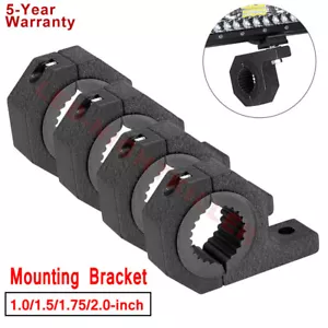 4X 2" LED Mounting Bracket Clamp Cage Tube Roll Bull Mount Light Bar HID ATV UTV - Picture 1 of 14