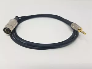 Naim B&O Quad AUX input cable 3.5mm Mini Jack to 5 Pin Din Van Damme Lead 1m - Picture 1 of 7