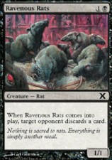 RAVENOUS RATS 10th Edition MTG Magic the Gathering Cards DJMagic