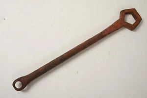 Handmade Fire Hydrant Wrench (S6R) 5 Sided Bolt (JSF6) 1.75" 17" Blacksmith Dept - Picture 1 of 7