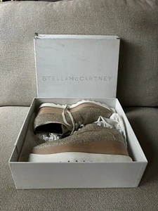 Stella McCartney Metallic Glitter Platforms Shoes Size 40 - Picture 1 of 9