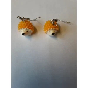 Gelbe Igel Ohrringe - Bild 1 von 2