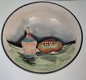 Vintage Italian Wine And Olive Board Serving Bowl - Foto 1 di 6