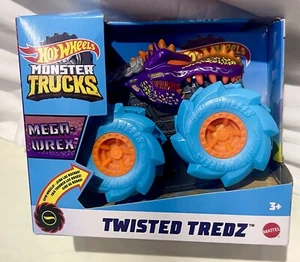 Hot Wheels Monster Trucks Twisted Tredz Mega-Wrex 1:43 Purple Version - Picture 1 of 7