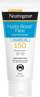 NEUTROGENA Hydro Boost Face Water Gel Sunscreen Lotion SPF50 85ml Free Ship AU - image 1 of 4