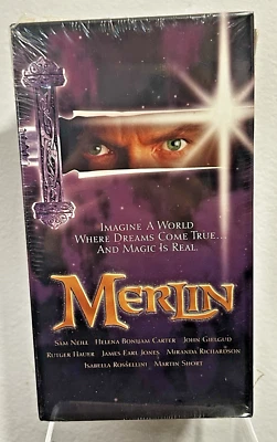 1998 Merlin FYC VHS TV Miniseries NEW SEALED Part 1 & 2 - Image 1 of 4