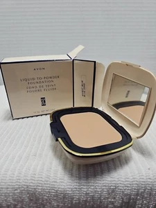 Avon Liquid to Powder Foundation 11.3 g .4 oz Warmest Beige **1996 NEW OLD STOCK - Picture 1 of 7
