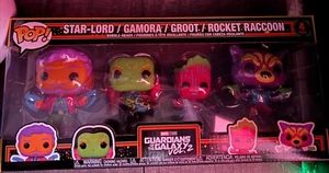 Rare Guardians Of The Galaxy Vol.2 Starlord Gamura Groot Rocket Funko Pop 4 Pack - Picture 1 of 1