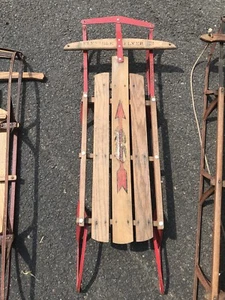 Wood sled flexible flyer  - Picture 1 of 12
