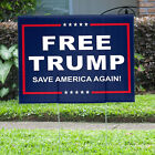 FREE TRUMP 18X24" YARD SIGN WITH FREE STAKES MADE IN USA MAGA MAKE AMERICA GREAT