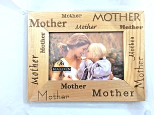 MOTHER wood photo picture frame NIB by Malden..for 4 x 6" photo  - Picture 1 of 4