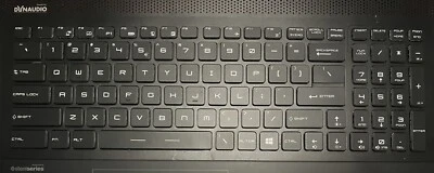 MSI GT72S 6QF DOMINATOR PRO G GT73 GF72 LAPTOP KEYBOARD REPLACEMENT KEYS KEYCAPS - Image 1 of 4