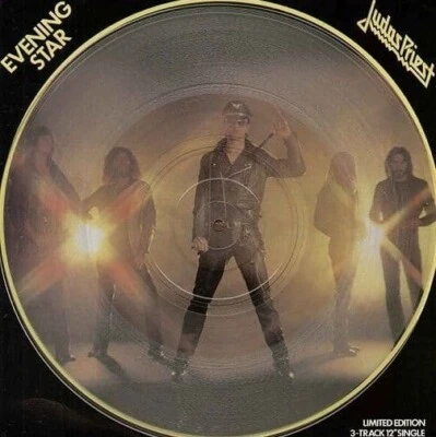 JUDAS PRIEST Evening Star Record Single 12 Inch CBS 1979 Clear Vinyl Heavy Metal - Image 1 of 4