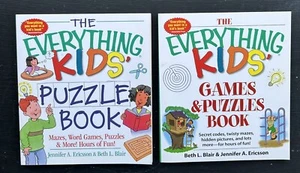 The Everything Kids' Puzzle Book And Games & Puzzles Book Unused Lot Of 2 - Picture 1 of 2